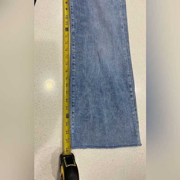 7 For All Mankind 29x28 Ultra HR Jo Wide Leg Stretch Denim Jeans - Picture 3 of 11